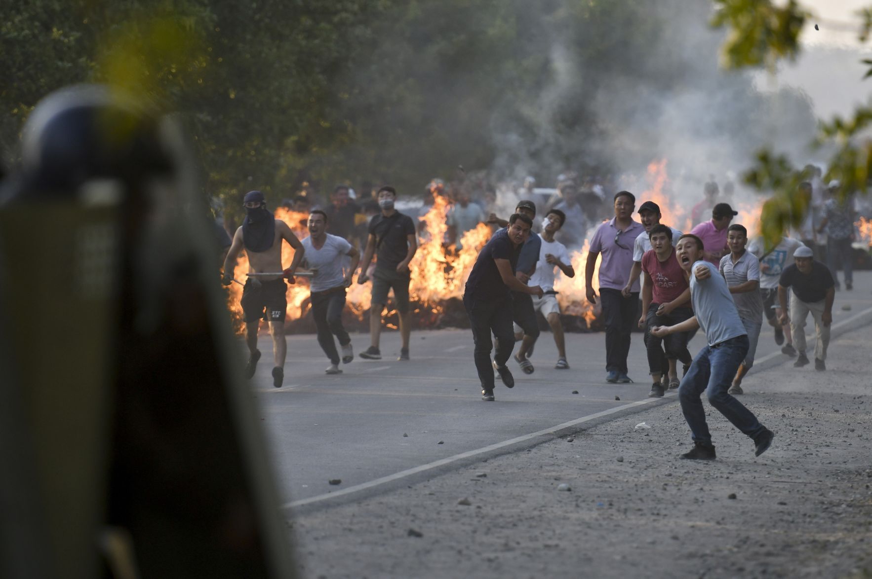 APTOPIX Kyrgyzstan Raid